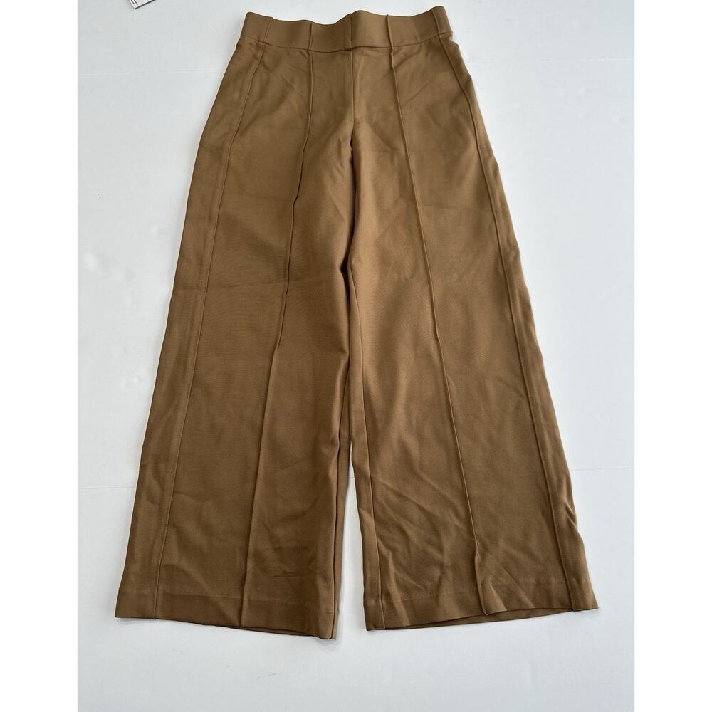 Jones New York Collection Cropped Wide Leg Pull On Pants XS Brown NEW NWT